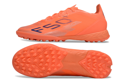 Men's Adidas F50 Pro TF Artificial Turf Low-Tops Football Shoes - Red/Blue/Silver