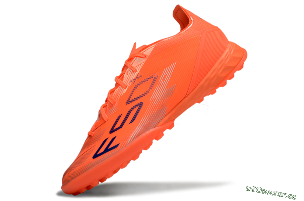 Men's Adidas F50 Pro TF Artificial Turf Low-Tops Football Shoes - Red/Blue/Silver 5