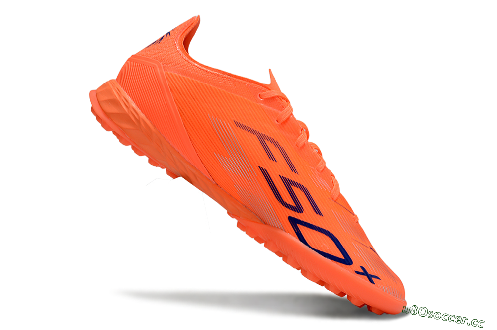 Men's Adidas F50 Pro TF Artificial Turf Low-Tops Football Shoes - Red/Blue/Silver 4
