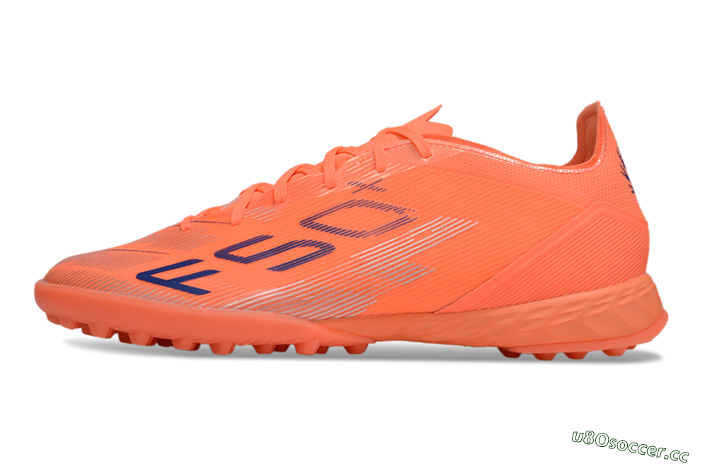 Men's Adidas F50 Pro TF Artificial Turf Low-Tops Football Shoes - Red/Blue/Silver 0