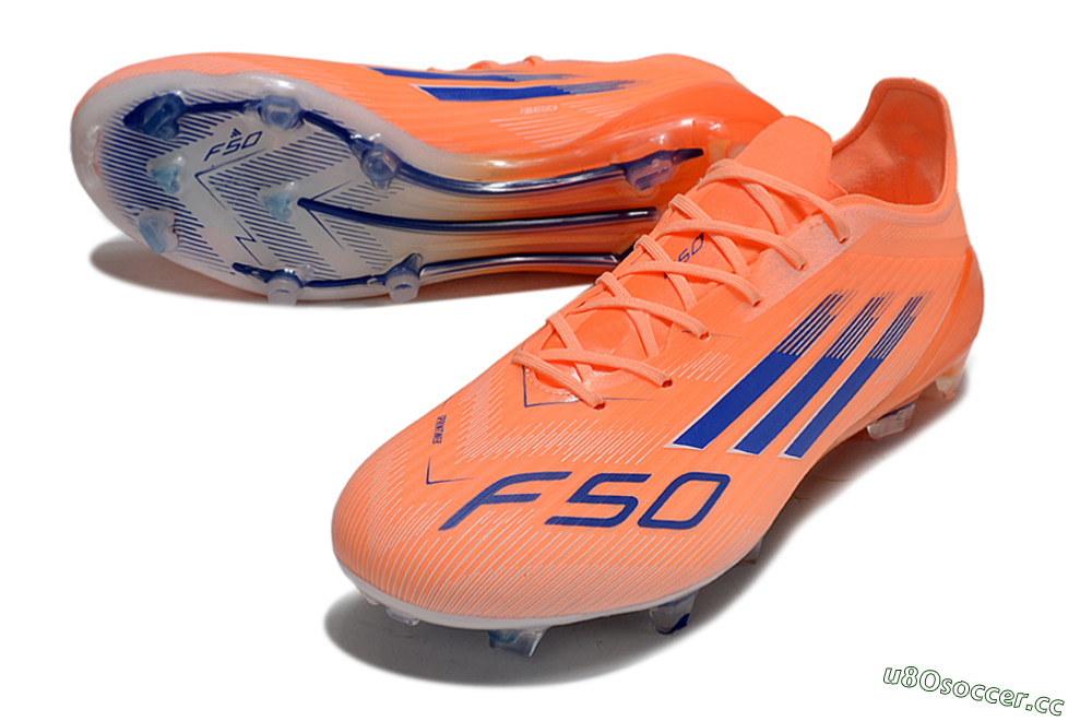 Unisex Adidas F50 Elite FG Firm Ground Low-Tops Football Boots - Red/Blue/White 3