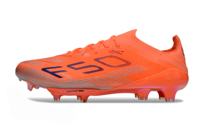 Men's Adidas F50+ Lightstrike Pro FG Firm Ground Low-Tops Football Boots - Red/Blue/Silver