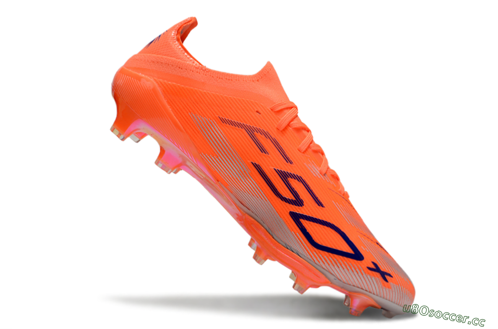 Men's Adidas F50+ Lightstrike Pro FG Firm Ground Low-Tops Football Boots - Red/Blue/Silver 4