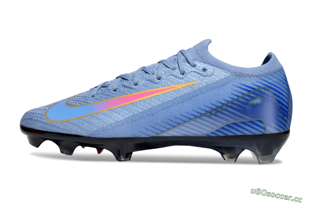 Unisex Nike Air Zoom Mercurial Vapor 16 Elite FG Firm Ground Low-Tops Football Boots - Blue/Pink/Gold 0