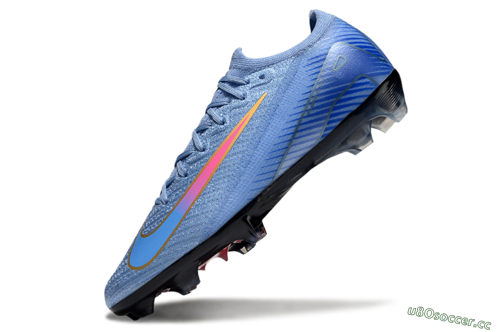 Unisex Nike Air Zoom Mercurial Vapor 16 Elite FG Firm Ground Low-Tops Football Boots - Blue/Pink/Gold 5