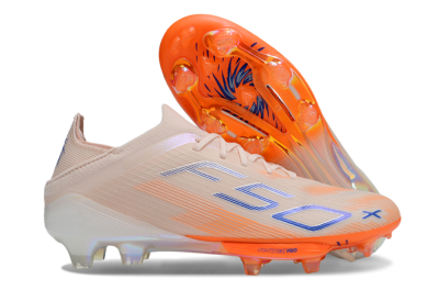 Unisex Adidas F50+ Lightstrike Pro Laceless FG Firm Ground Low-Tops Football Boots - Red/Blue/White