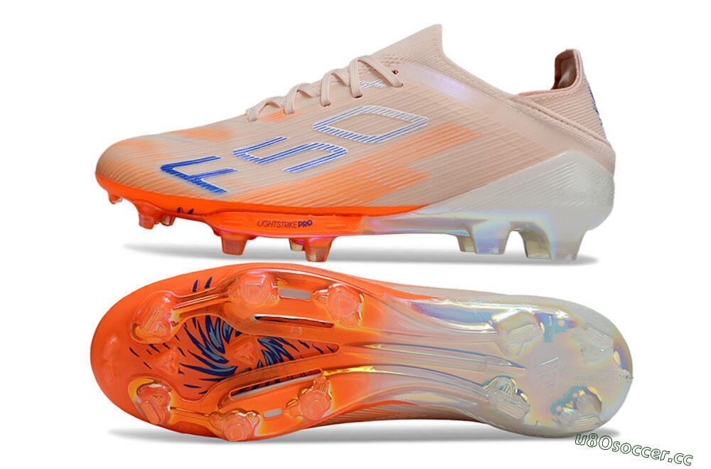 Unisex Adidas F50+ Lightstrike Pro Laceless FG Firm Ground Low-Tops Football Boots - Red/Blue/White 1