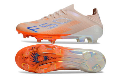 Unisex Adidas F50+ Lightstrike Pro Laceless FG Firm Ground Low-Tops Football Boots - Red/Blue/White