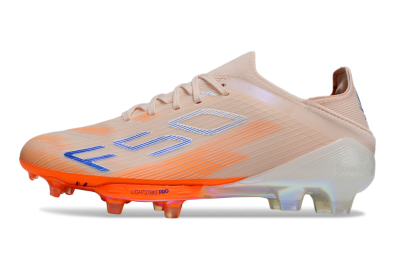 Unisex Adidas F50+ Lightstrike Pro Laceless FG Firm Ground Low-Tops Football Boots - Red/Blue/White