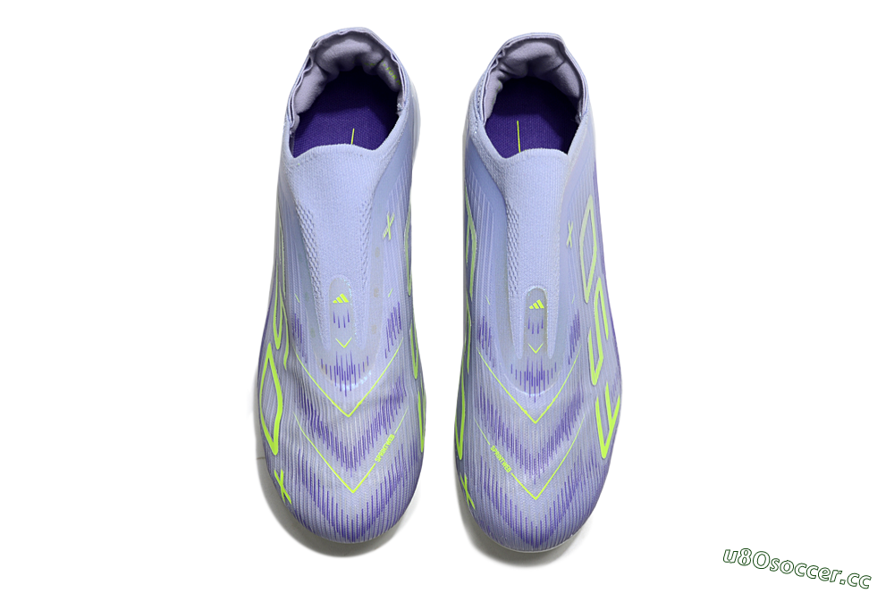 Unisex Adidas F50+ Lightstrike Pro Laceless FG Firm Ground Low-Tops Football Boots - Blue/Yellow/White 4
