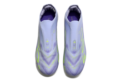 Unisex Adidas F50+ Lightstrike Pro Laceless FG Firm Ground Low-Tops Football Boots - Blue/Yellow/White