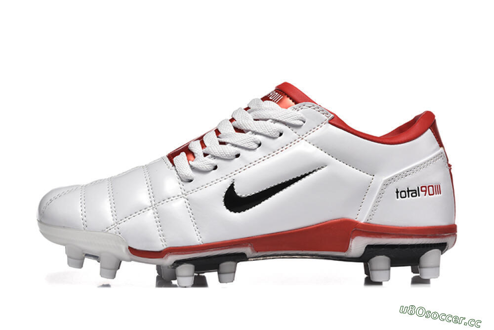 Men's Nike Total 90 III FG Firm Ground Low-Tops Football Boots - Silver/Black/Red 0