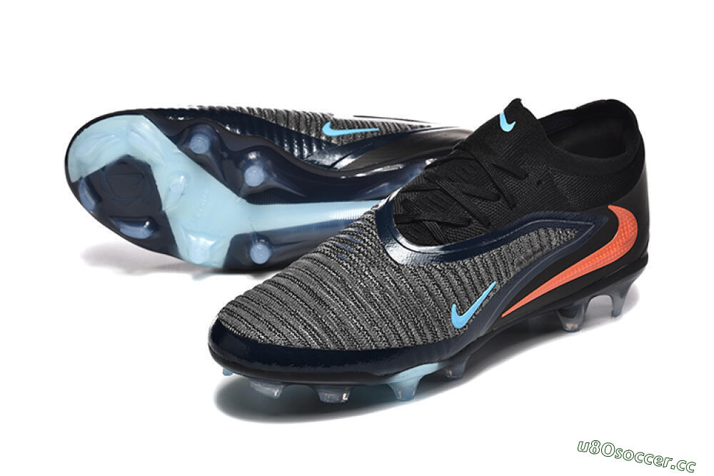 Men's Nike Phantom 6 Elite Low FG Firm Ground Low-Tops Football Boots - Silver/White/Red 3