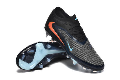 Men's Nike Phantom 6 Elite Low FG Firm Ground Low-Tops Football Boots - Silver/White/Red