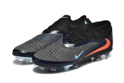 Men's Nike Phantom 6 Elite Low FG Firm Ground Low-Tops Football Boots - Silver/White/Red