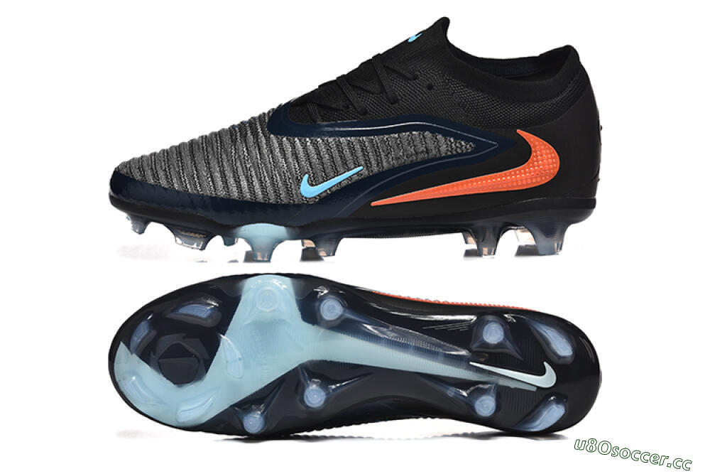 Men's Nike Phantom 6 Elite Low FG Firm Ground Low-Tops Football Boots - Silver/White/Red 1