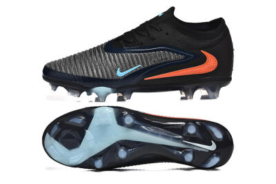 Men's Nike Phantom 6 Elite Low FG Firm Ground Low-Tops Football Boots - Silver/White/Red