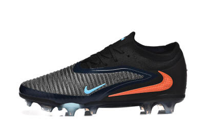 Men's Nike Phantom 6 Elite Low FG Firm Ground Low-Tops Football Boots - Silver/White/Red