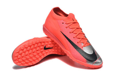 Men's Nike Air Zoom Mercurial Vapor 16 Elite TF Artificial Turf Low-Tops Football Shoes - Red/Silver/Black
