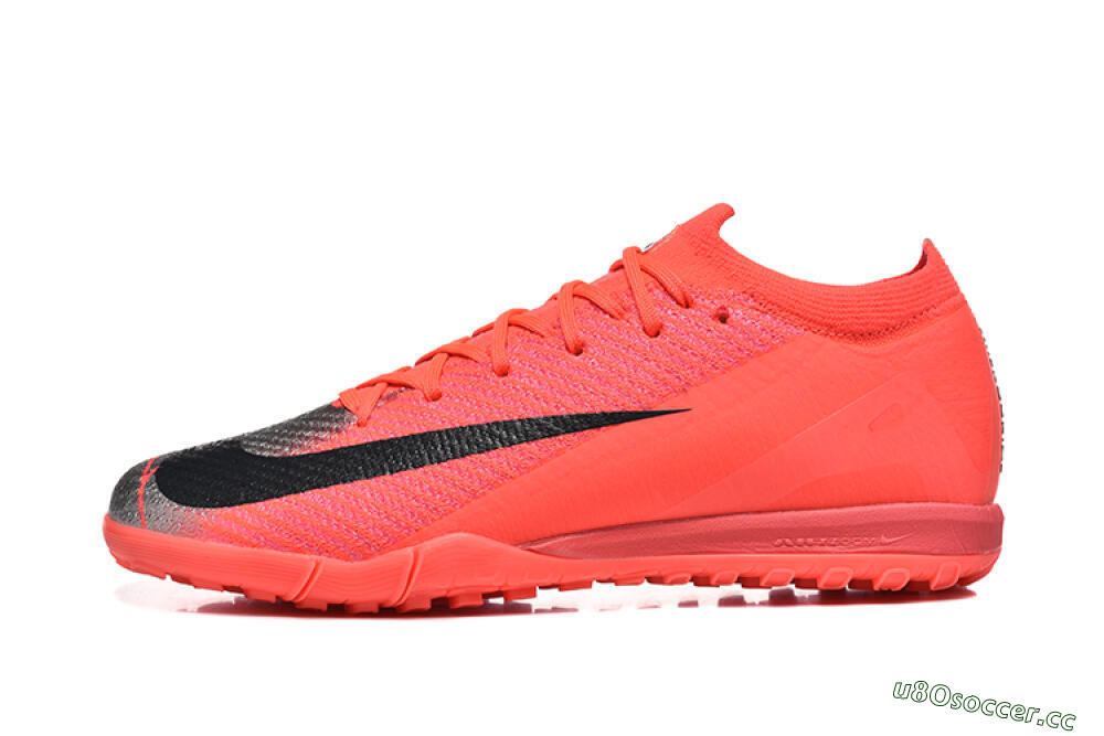 Men's Nike Air Zoom Mercurial Vapor 16 Elite TF Artificial Turf Low-Tops Football Shoes - Red/Silver/Black 0