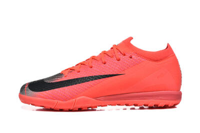 Men's Nike Air Zoom Mercurial Vapor 16 Elite TF Artificial Turf Low-Tops Football Shoes - Red/Silver/Black