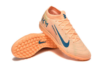 Men's Nike Air Zoom Mercurial Vapor 16 Elite TF Artificial Turf Low-Tops Football Shoes - Pink/Blue/Yellow
