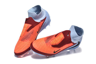 Men's Nike Phantom 6 Elite High FG Firm Ground High-Tops Football Boots - Red/Blue/Black