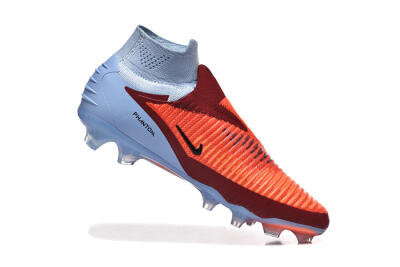 Men's Nike Phantom 6 Elite High FG Firm Ground High-Tops Football Boots - Red/Blue/Black