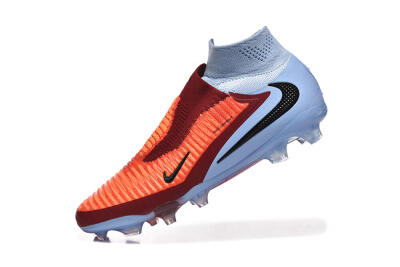 Men's Nike Phantom 6 Elite High FG Firm Ground High-Tops Football Boots - Red/Blue/Black
