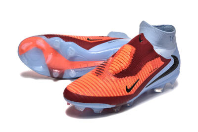Men's Nike Phantom 6 Elite High FG Firm Ground High-Tops Football Boots - Red/Blue/Black