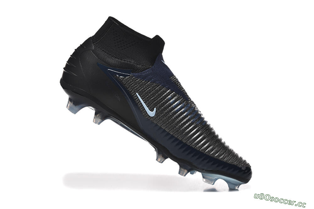 Men's Nike Phantom 6 Elite High FG Firm Ground High-Tops Football Boots - Silver/White/Black 7