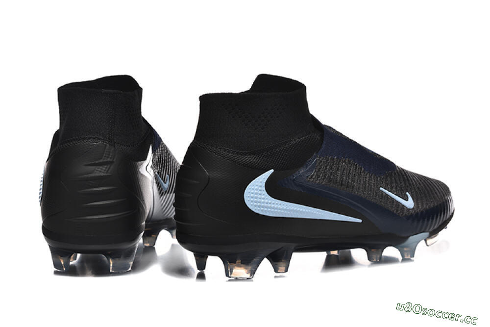Men's Nike Phantom 6 Elite High FG Firm Ground High-Tops Football Boots - Silver/White/Black 9