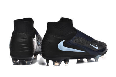 Men's Nike Phantom 6 Elite High FG Firm Ground High-Tops Football Boots - Silver/White/Black