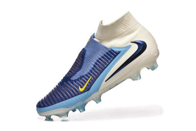 Men's Nike Phantom 6 Elite High FG Firm Ground High-Tops Football Boots - Blue/Yellow/Black