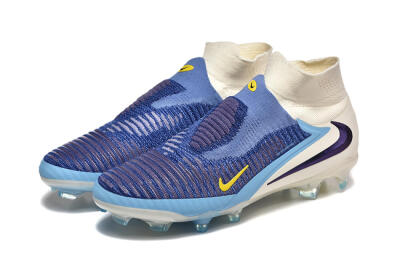 Men's Nike Phantom 6 Elite High FG Firm Ground High-Tops Football Boots - Blue/Yellow/Black