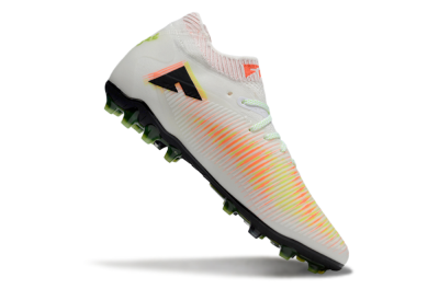 Men's Puma Future 8 Ultimate MG Multi Ground Low-Tops Football Boots - White/Red/Yellow