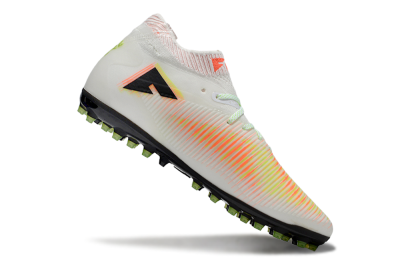 Men's Puma Future 8 Ultimate MG Multi Ground Low-Tops Football Boots - White/Red/Yellow