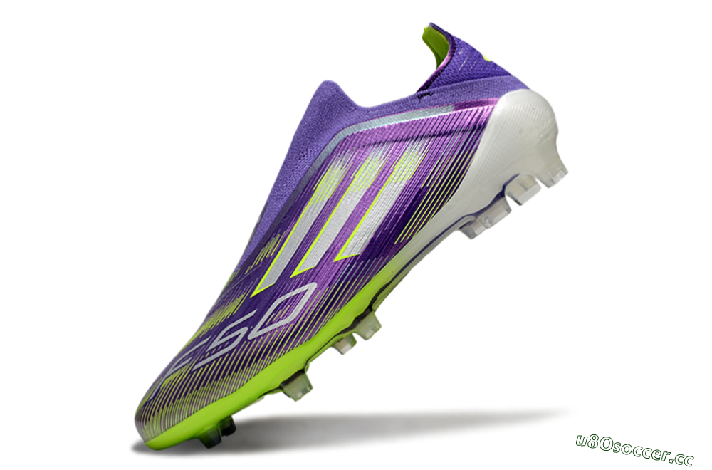 Unisex Adidas F50+ Elite Laceless FG Firm Ground Low-Tops Football Boots - Blue/Yellow/Silver 5