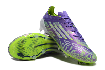 Unisex Adidas F50+ Elite FG Firm Ground Low-Tops Football Boots - Blue/Yellow/Silver