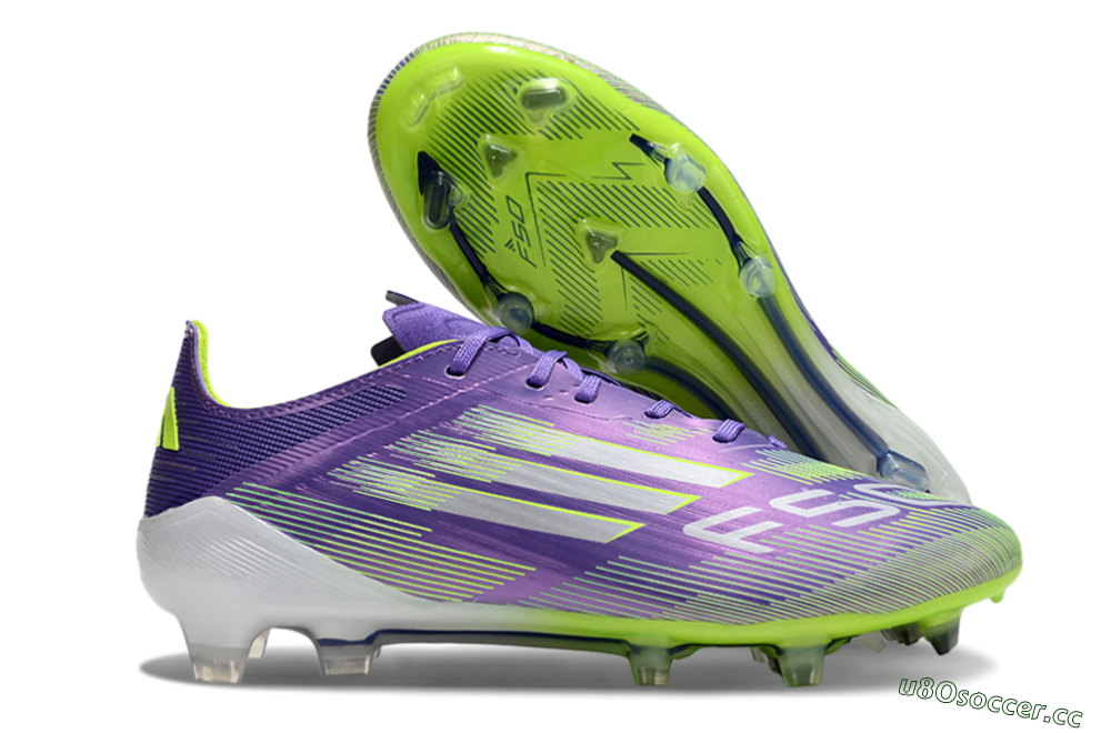 Unisex Adidas F50+ Elite FG Firm Ground Low-Tops Football Boots - Blue/Yellow/Silver 2