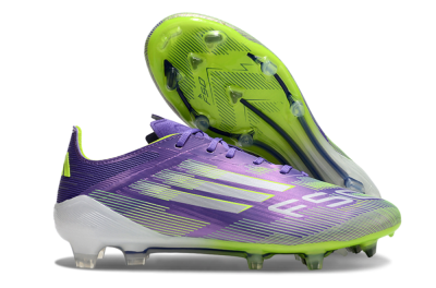 Unisex Adidas F50+ Elite FG Firm Ground Low-Tops Football Boots - Blue/Yellow/Silver