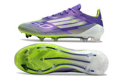 Unisex Adidas F50+ Elite FG Firm Ground Low-Tops Football Boots - Blue/Yellow/Silver
