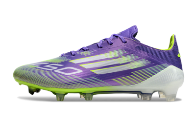 Unisex Adidas F50+ Elite FG Firm Ground Low-Tops Football Boots - Blue/Yellow/Silver