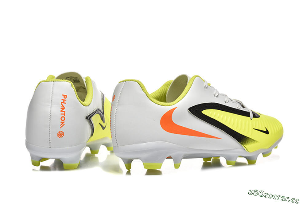 Men's Nike Phantom 6 Elite FG Firm Ground Low-Tops Football Boots - Yellow/Black/Red 9