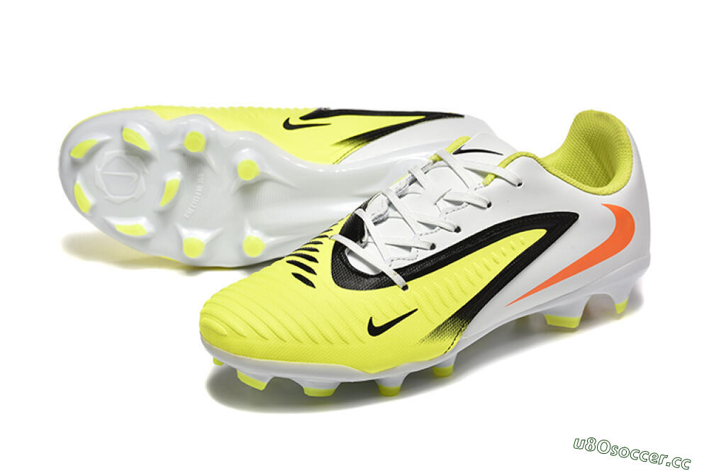 Men's Nike Phantom 6 Elite FG Firm Ground Low-Tops Football Boots - Yellow/Black/Red 3