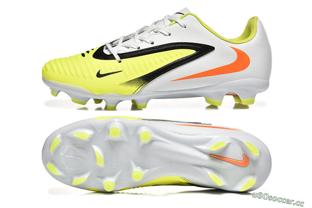 Men's Nike Phantom 6 Elite FG Firm Ground Low-Tops Football Boots - Yellow/Black/Red 1