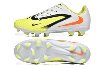 Men's Nike Phantom 6 Elite FG Firm Ground Low-Tops Football Boots - Yellow/Black/Red