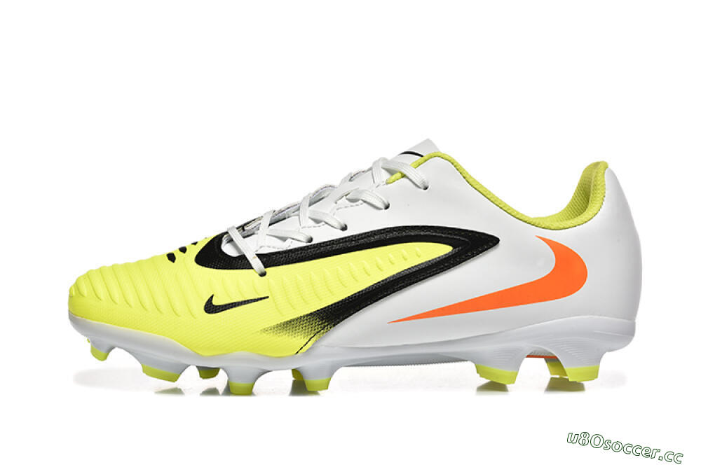 Men's Nike Phantom 6 Elite FG Firm Ground Low-Tops Football Boots - Yellow/Black/Red 0