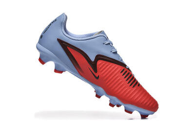 Men's Nike Phantom 6 Elite FG Firm Ground Low-Tops Football Boots - Red/Blue/Black