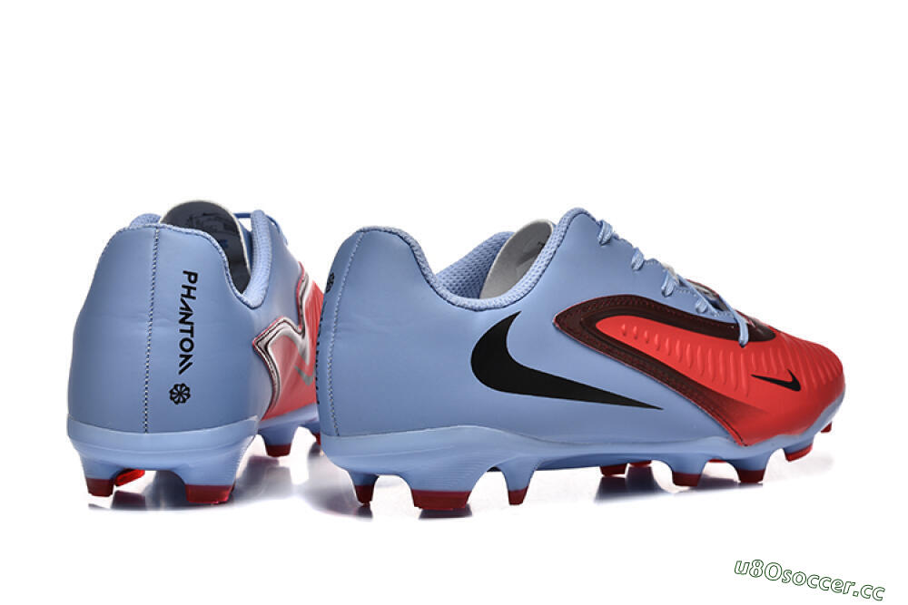 Men's Nike Phantom 6 Elite FG Firm Ground Low-Tops Football Boots - Red/Blue/Black 9